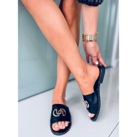 Chaussons femme Larisa Noir 2