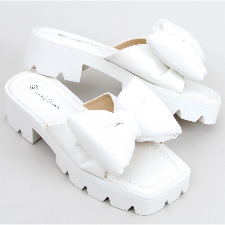 Chaussons Keesha White High Sole blanc 2
