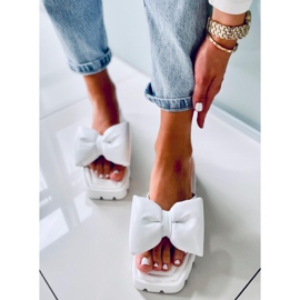 Chaussons Keesha White High Sole blanc 1