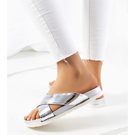 Chaussons Nicolay argent femme 1 Chaussons Nicolay argent femme 1