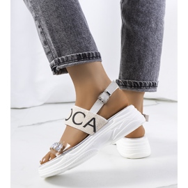 Sandales blanches femme Hanin 1 Sandales blanches femme Hanin 1