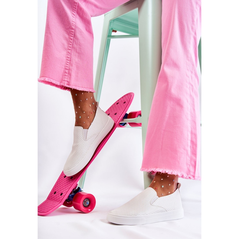 FK2 Chaussures à enfiler Viviana blanches pour femmes 1