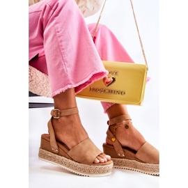FE1 Sandales Daim Camel Lisbon beige 5