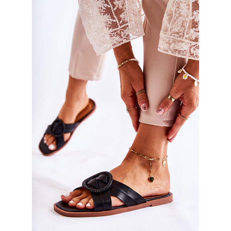 Chaussons Sansa noirs à la mode pour femmes le noir 1