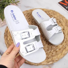 Chaussons blancs Inblu W ARC13 blanche 1