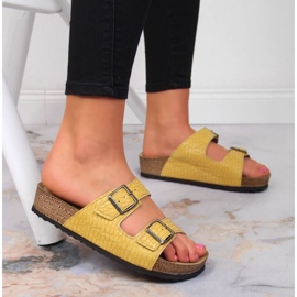 Chaussons Inblu W ARC15 jaunes à boucles 2
