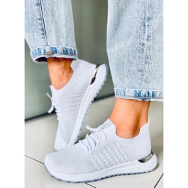 Baskets chaussettes blanches Lars 5