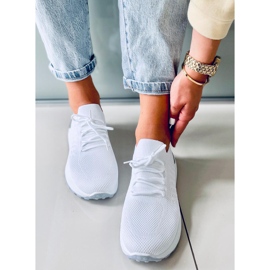 Baskets chaussettes blanches Lars 1