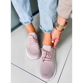 Baskets chaussettes roses Lars 1