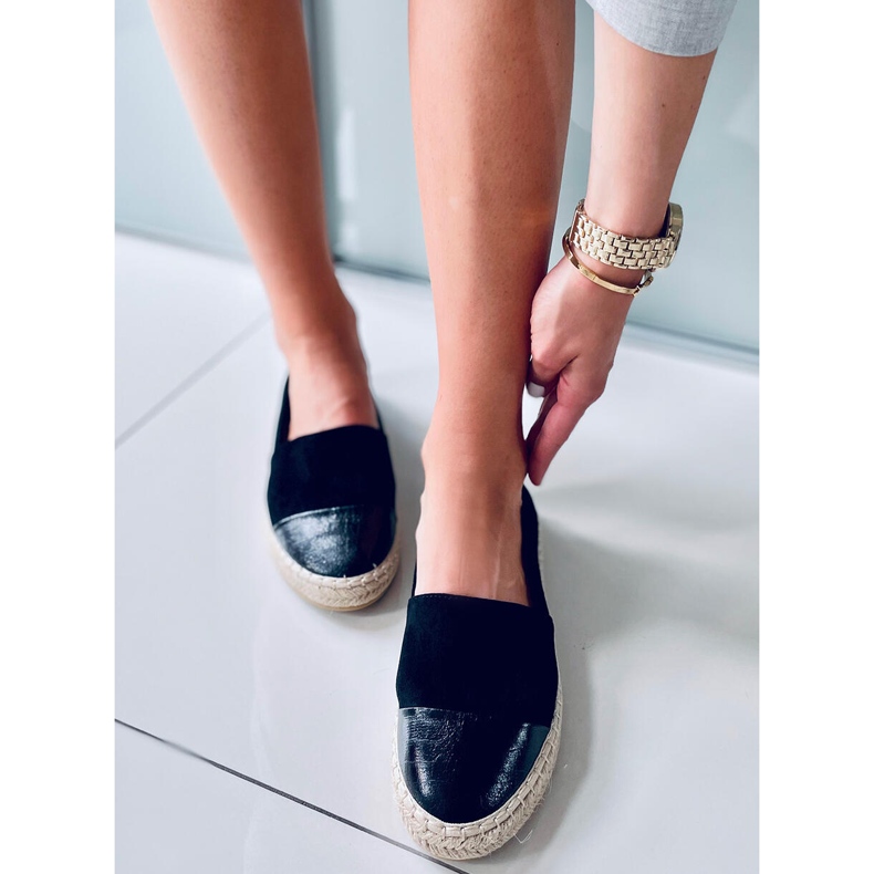 Espadrilles moites pour femmes noir 2