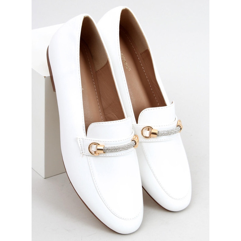 Mocassins femme Gessa Blanc 1