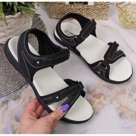 Sandales de sport noires à scratch At the American Club 1