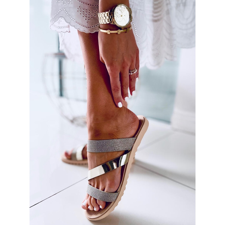 Chaussons femme Diarra Oro doré 2