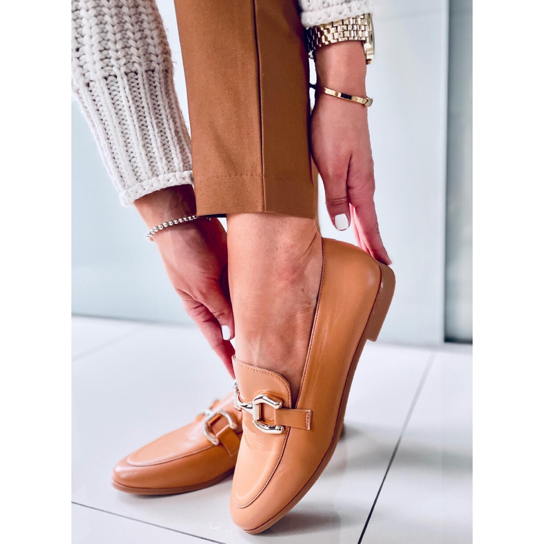 Mocassins femme Tulip Camel brun 1