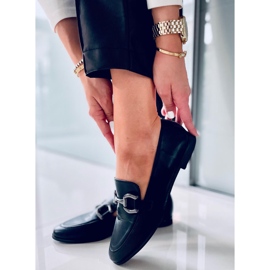 Mocassins femme tulipe noir 1