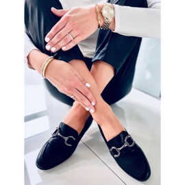 Mocassins femme tulipe noir 2
