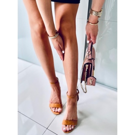 Sandales à talon haut Sheila DK.CAMEL brun 1