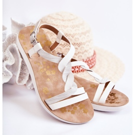 S.Barski Sandales Enfant Avec Boucle Blanc Dimmel 1