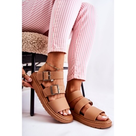 FM1 Sandales à boucle camel Reese brun 4