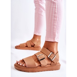FM1 Sandales à boucle camel Reese brun 1