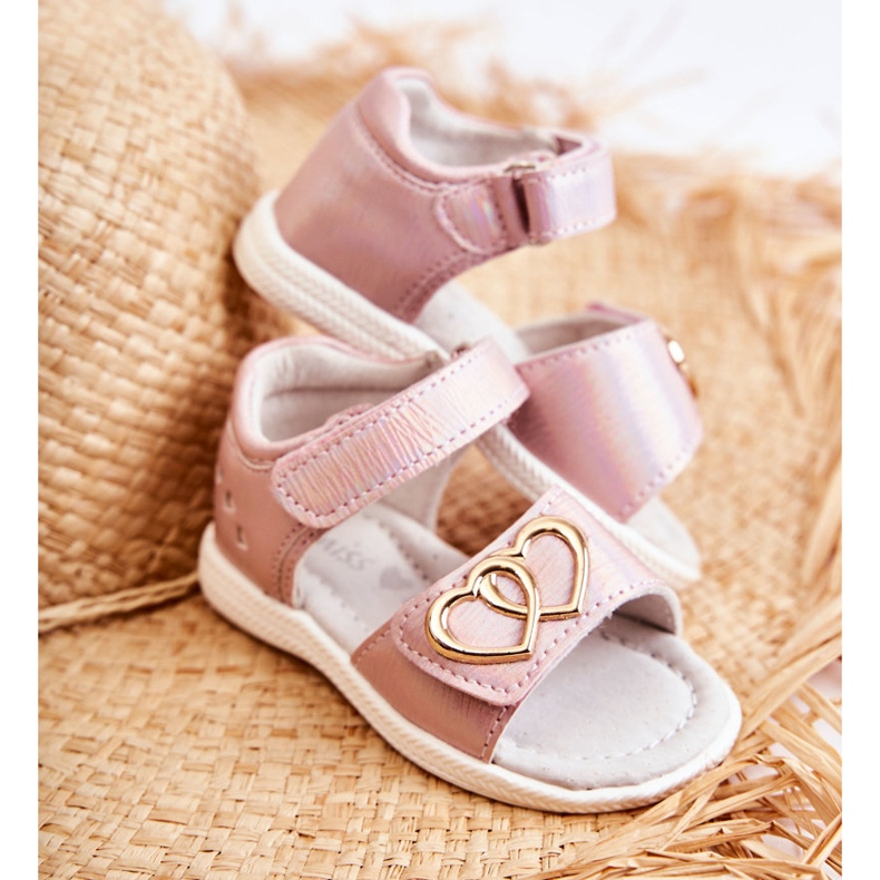 PE1 Sandales Enfant Avec Velcro Rose Catia ['rose'] 1