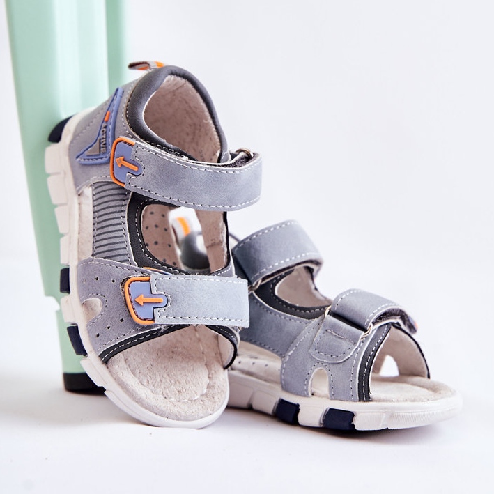 PE1 Sandales Confortables pour Enfants Gris Samell ['grise'] 1
