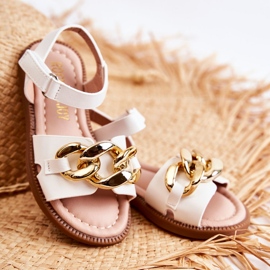 FR1 Sandales Enfant Avec Velcro Layra Blanc ['blanc'] 1