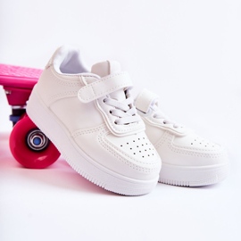 Chaussures Sport Enfant Avec Velcro Blanc Elike 1
