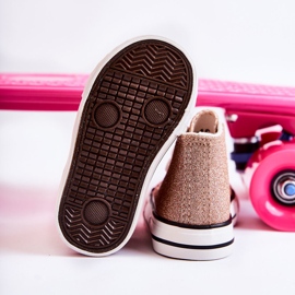 Baskets Enfant Haute Rose Or Catrina doré doré 2