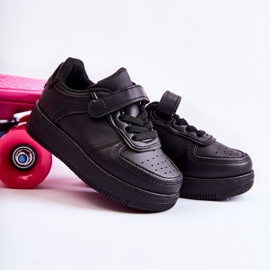 Chaussures Sport Enfant Avec Velcro Noir Elike le noir 1