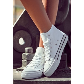 FS3 Baskets Montantes Classiques, Blanc Volterro blanche 2