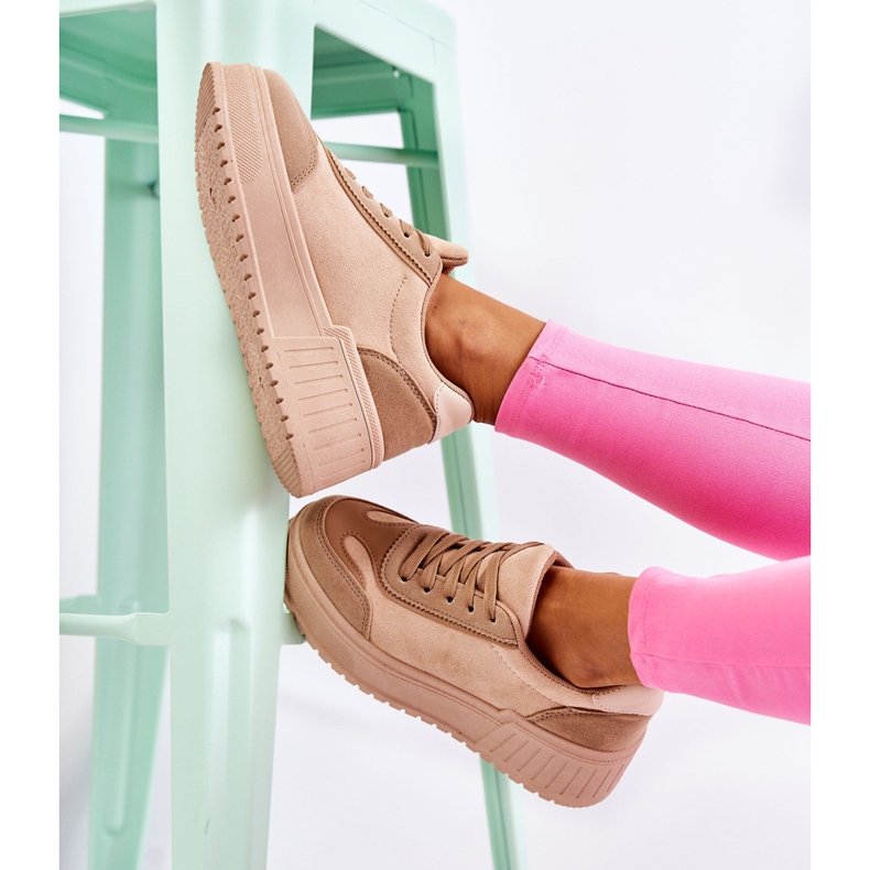 PS1 Chaussures de Sport en Daim pour Femme Beige Segurro 1