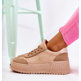 PS1 Chaussures de Sport en Daim pour Femme Beige Segurro 2