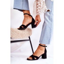 PS1 Sandales classiques pour femmes sur un talon Black Ester le noir 2