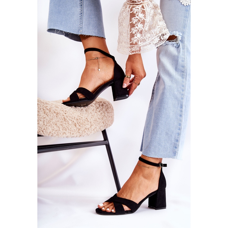 PS1 Sandales classiques pour femmes sur un talon Black Ester noir 2