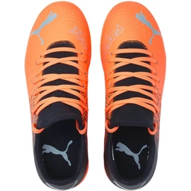 Chaussures de football Puma Future Z 4.3 Tt Jr 106780 01 orange oranges et rouges 1