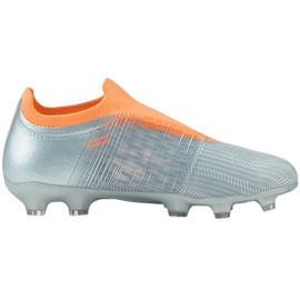 Chaussures de foot Puma Ultra 3.4 FG/AG Jr 106738 01 multicolore nuances de gris 1