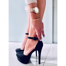 Escarpins sur la plateforme Brooke Black noir 1