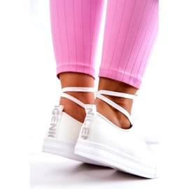 PS1 Baskets en Cuir pour Femme Blanc Mikayla 4