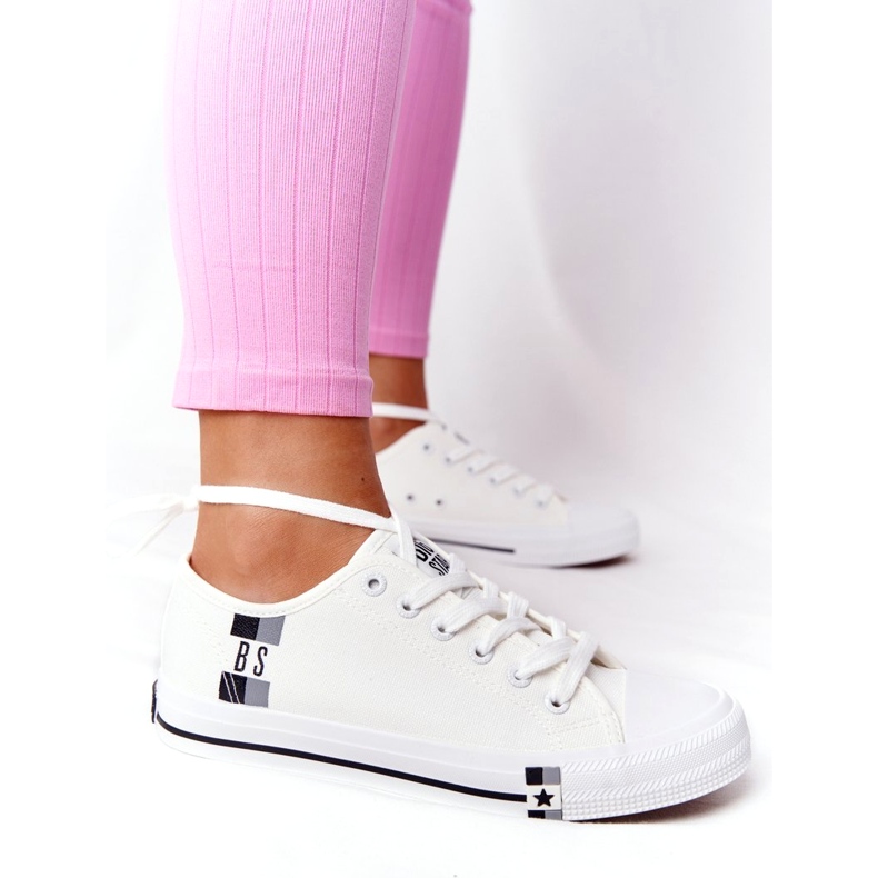 Baskets Classiques pour Femmes Big Star HH274109 Blanc blanche 4