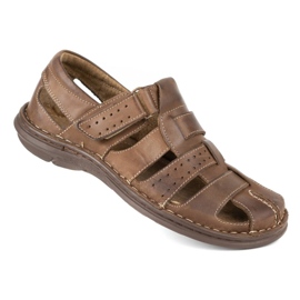Olivier Sandales masculines 467 brun foncé 2