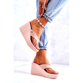 Chaussons Compensés Femme ZAXY HH285294 Nude beige rose 2