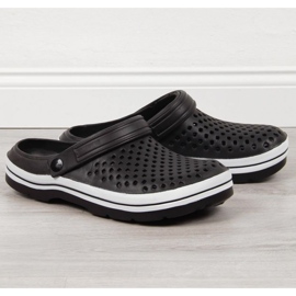 Chaussons en mousse ajourée M EVE301A noir le noir 1