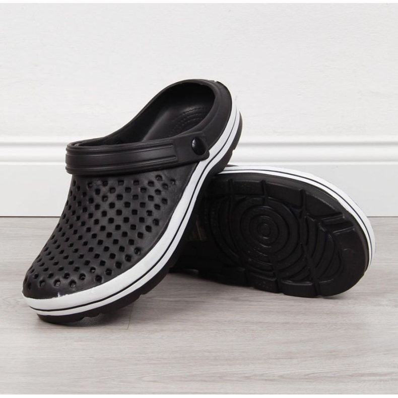 Chaussons en mousse ajourée M EVE301A noir le noir 2