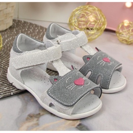 Sandales velcro pour femme Kornecki Jr.KOR6859 gris-argent ['argent'] 2