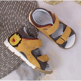 Sandales velcro Kornecki Jr KOR6867 camel brun 4