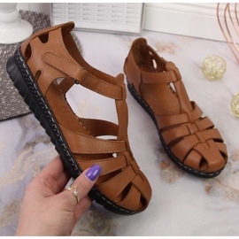 Sandales à Velcro T.Sokolski W SCA157A marron brun 1