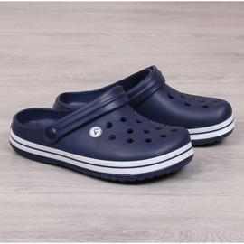 Chaussons American Club W AM636B bleu marine 1 Chaussons American Club W AM636B bleu marine 1