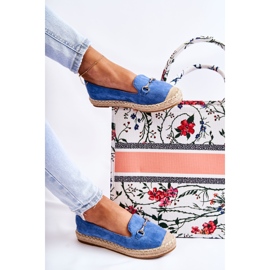 S.Barski Espadrilles à enfiler Oresa bleues classiques pour femme 2