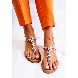 S.Barski Sandales d'été pour femme Silver Margery argent 1